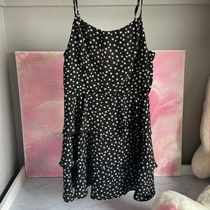 black floral dress